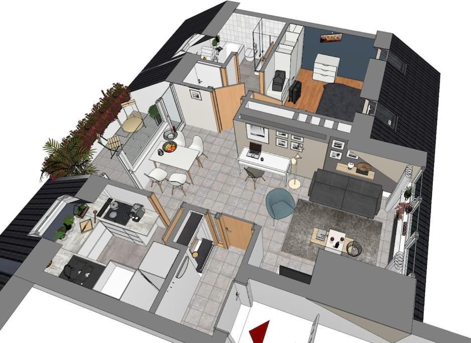 Modernes Und Ruhiges Appartement Mit Loggia Marl Eksteriør billede
